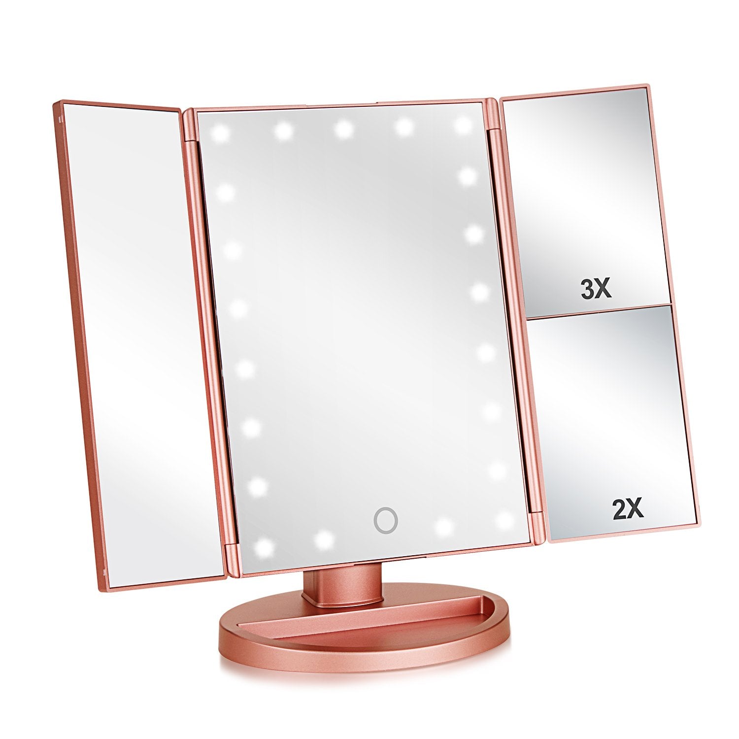 Flymiro front open mirror showing tri-fold panels and elegant finish for clear views