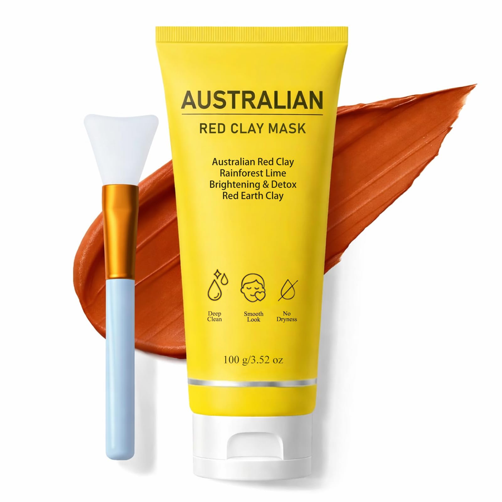 FMRFMR front packaging showing clay mask tube and clear labeling benefit