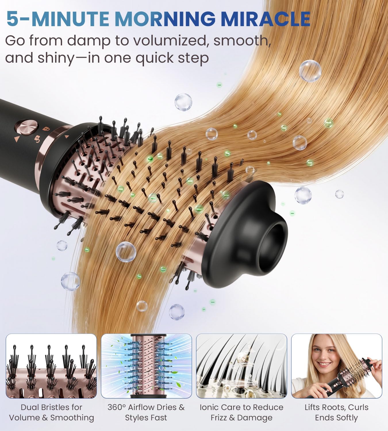 FMZ dryer head styling wet hair quickly to shorten morning routines