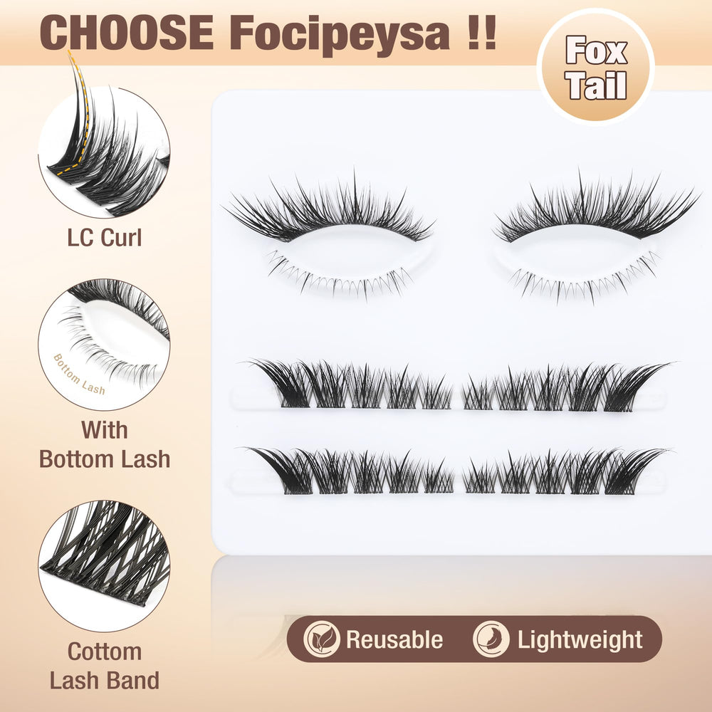 Focipeysa tweezers and lash bond displayed to show easy application