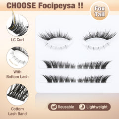 Focipeysa tweezers and lash bond displayed to show easy application