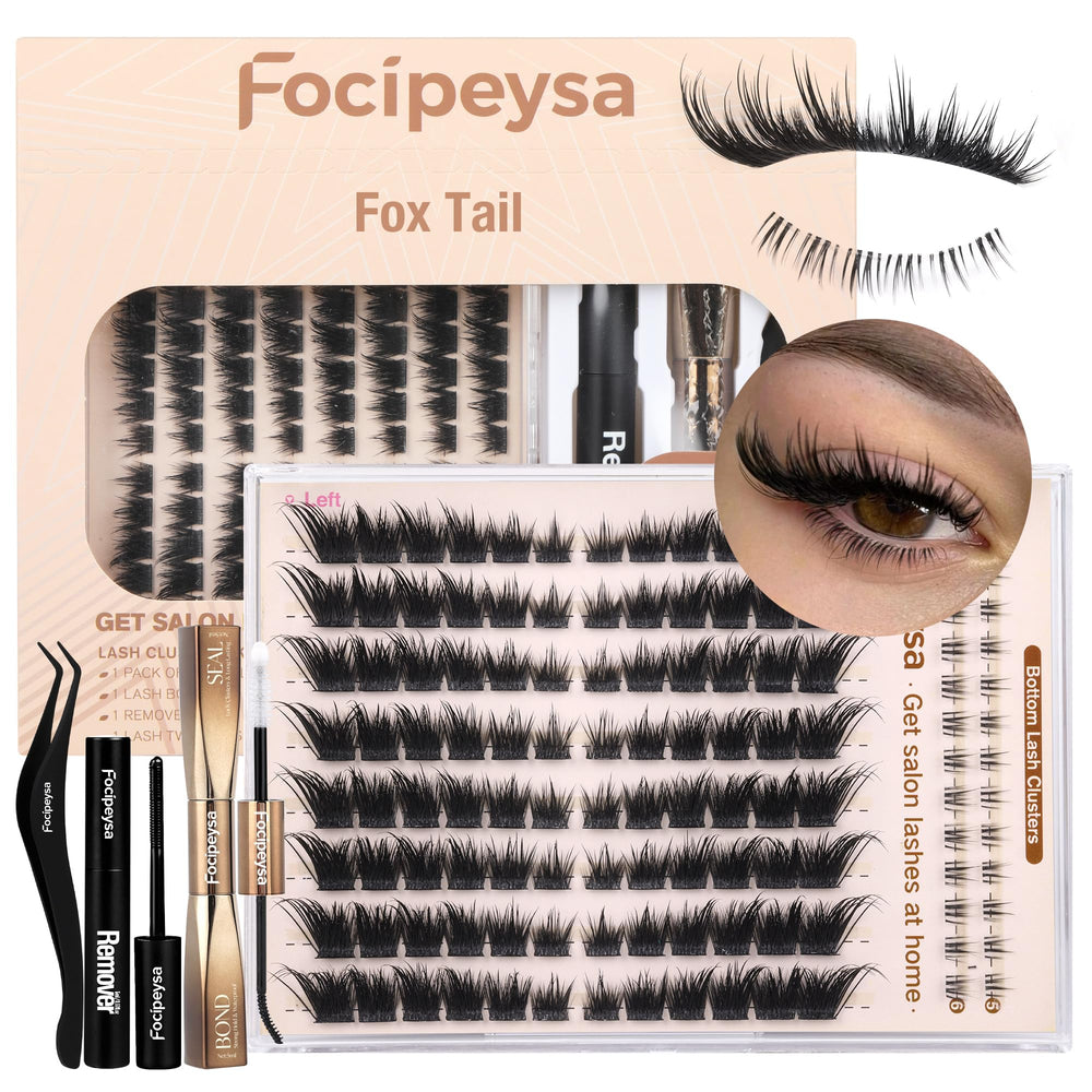 Focipeysa front packaging showing complete fluffy fox eye kit benefits