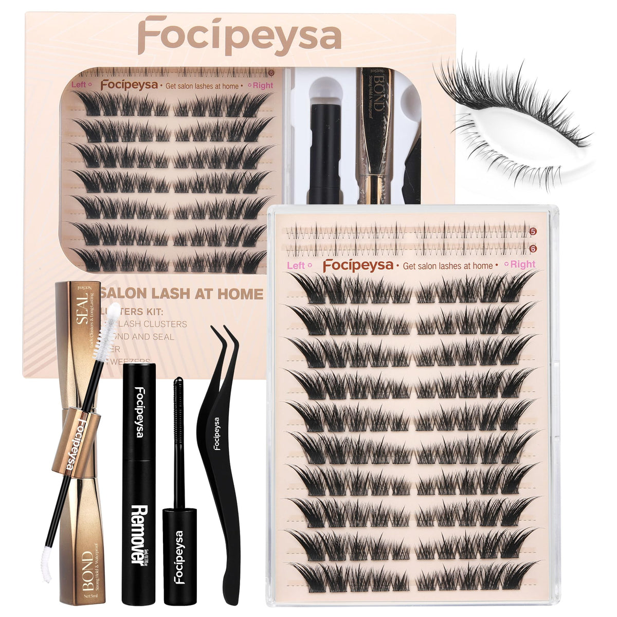 Focipeysa front packaging showing kit components and quick benefits