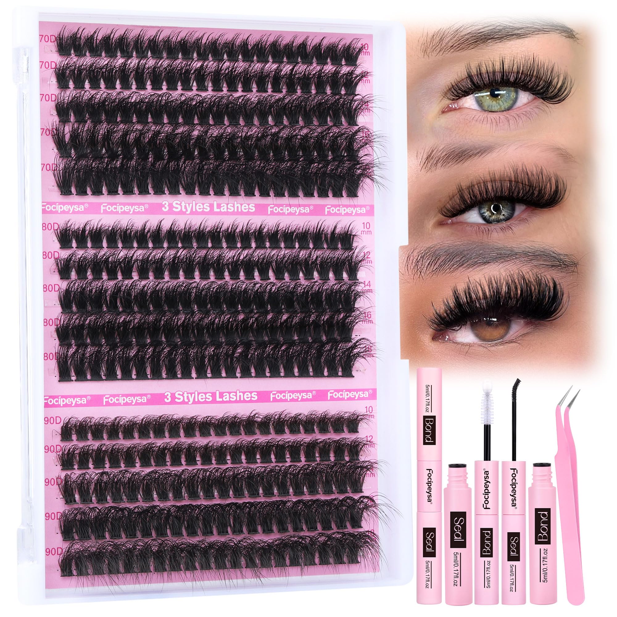 Focipeysa front packaging showing kit contents and benefit of complete set