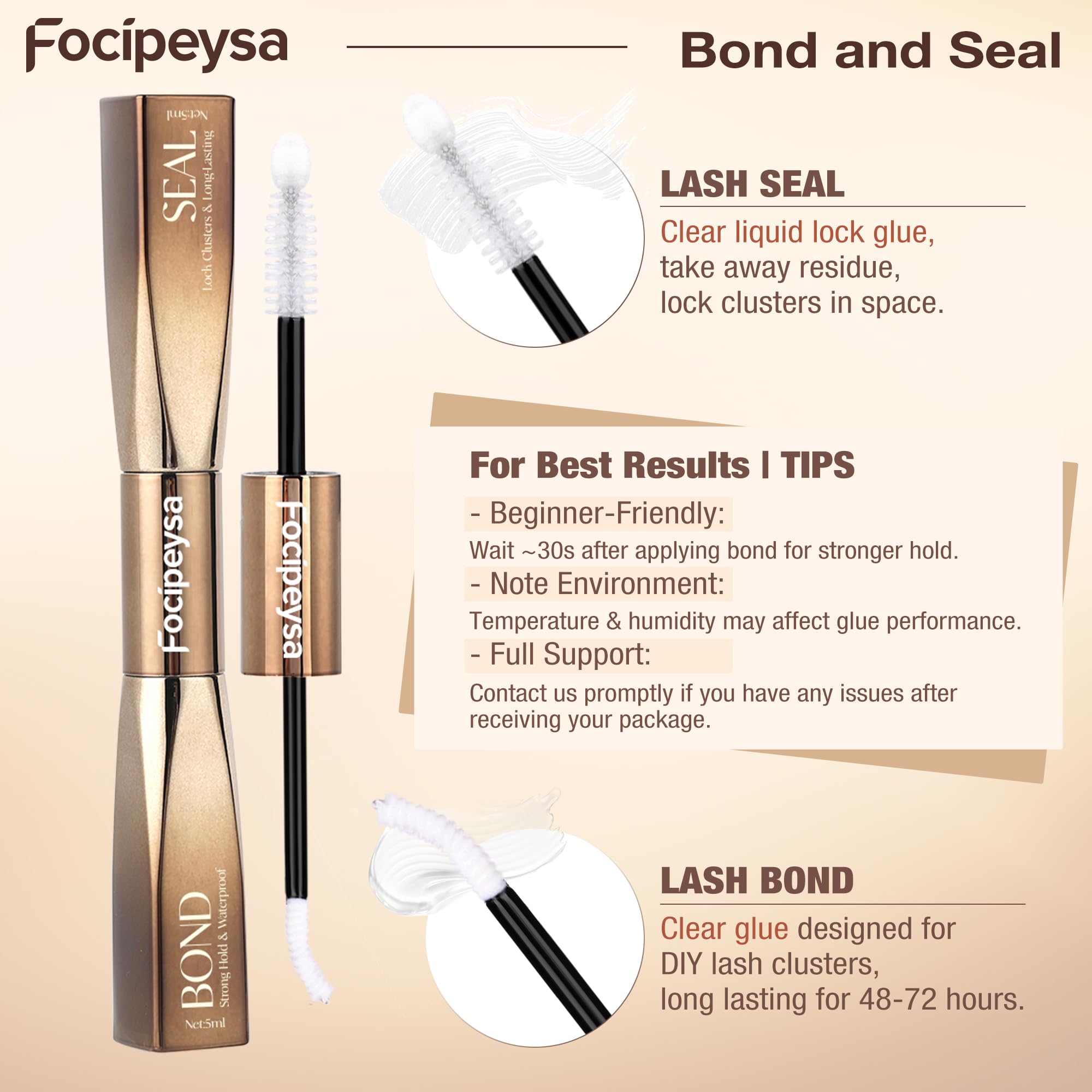 Focipeysa lifestyle image of fox-eye look enhancing eye shape