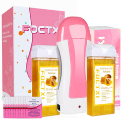 FOCTXI front packaging showing kit contents and gentle wax benefits