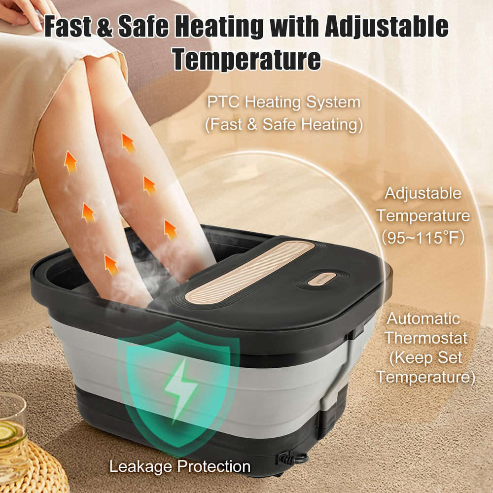 FOFOJÔY close-up of massage rollers stimulating foot reflexes