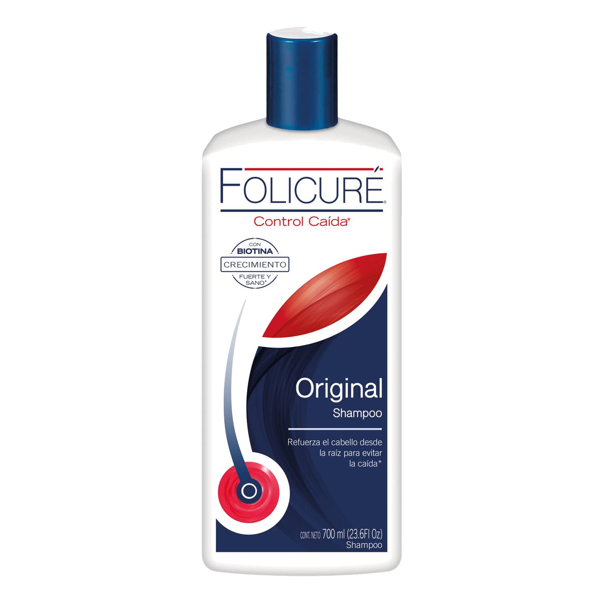 Folicure front bottle showing clean packaging and brand benefits