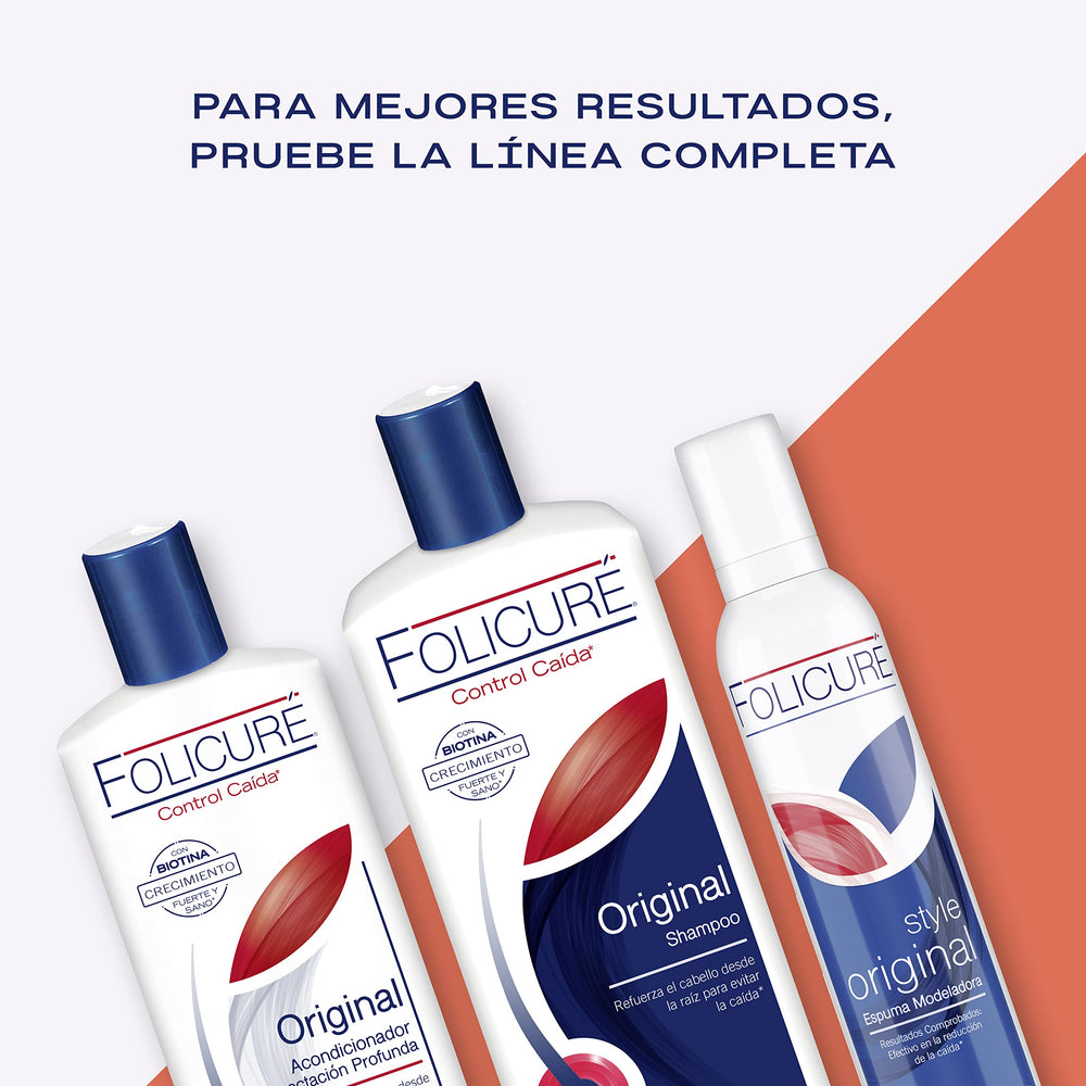 Folicure before and after hair comparison showing smoother strands