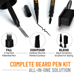 FOLLICLE BOOSTER brush and tools arranged for easy travel and use
