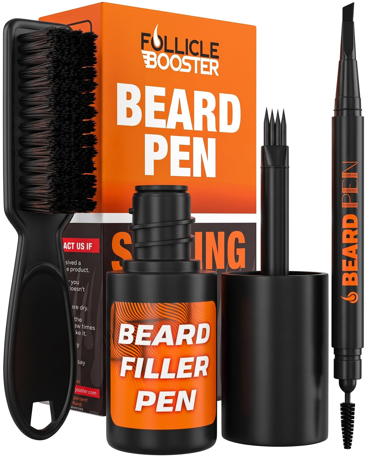 FOLLICLE BOOSTER front packaging showing kit contents and benefits