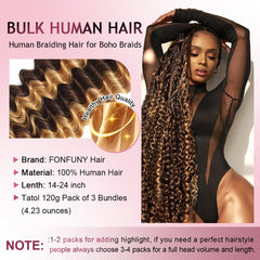 FONFUNY braids being installed demonstrating comfortable lightweight wear