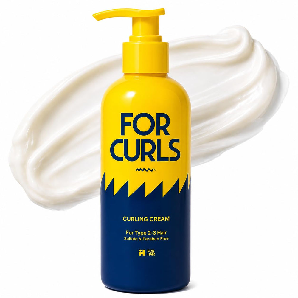 FOR HAIR front packaging showing 8.4 oz jar and label, highlights lightweight styling