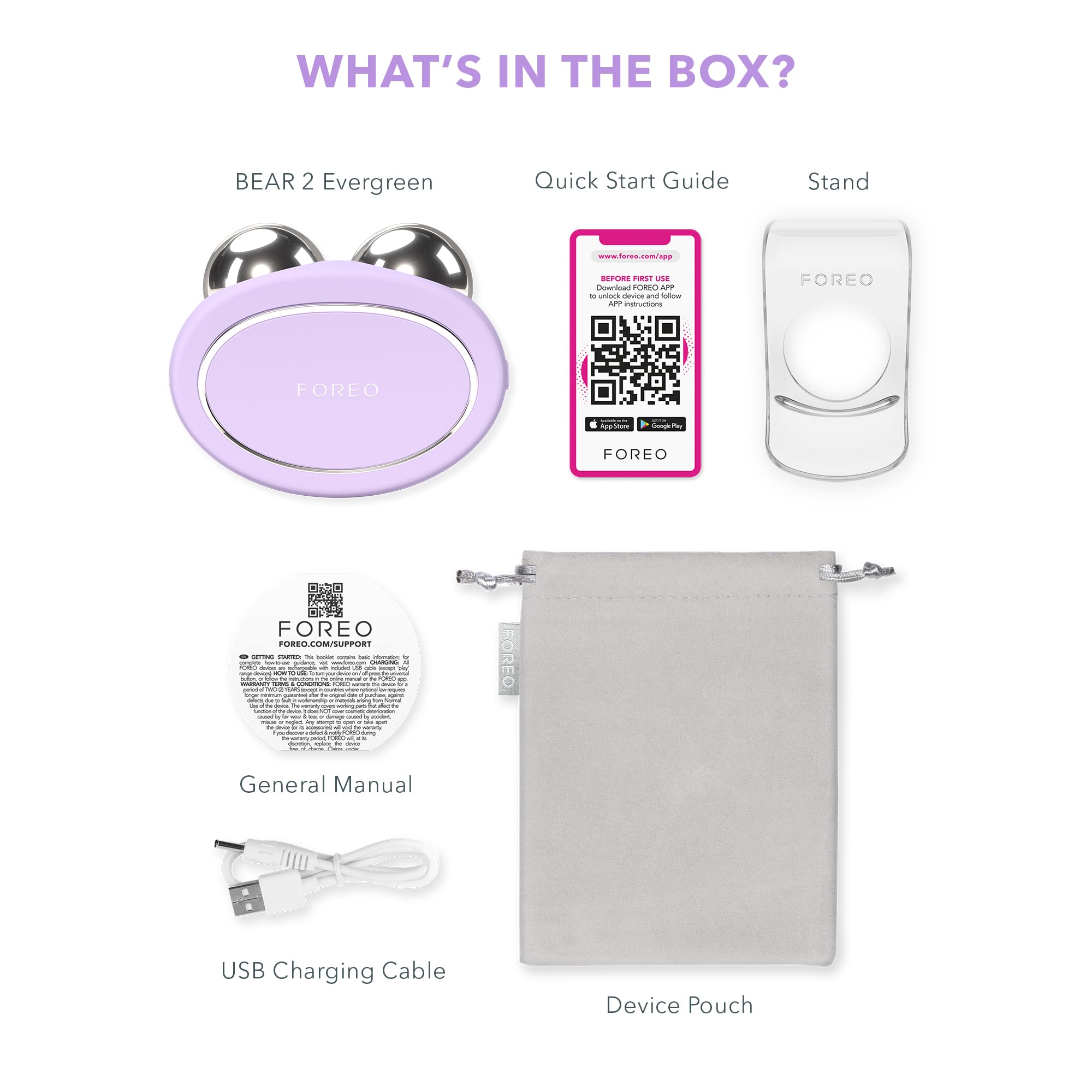 Person using FOREO BEAR 2 on cheek to show at-home microcurrent treatment benefits