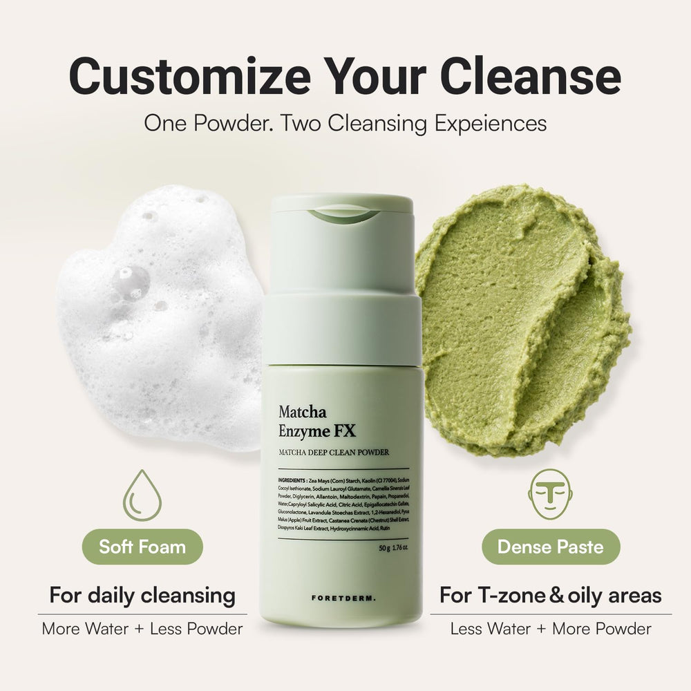 FORETDERM using konjac sponge to apply cleanser for gentle exfoliation