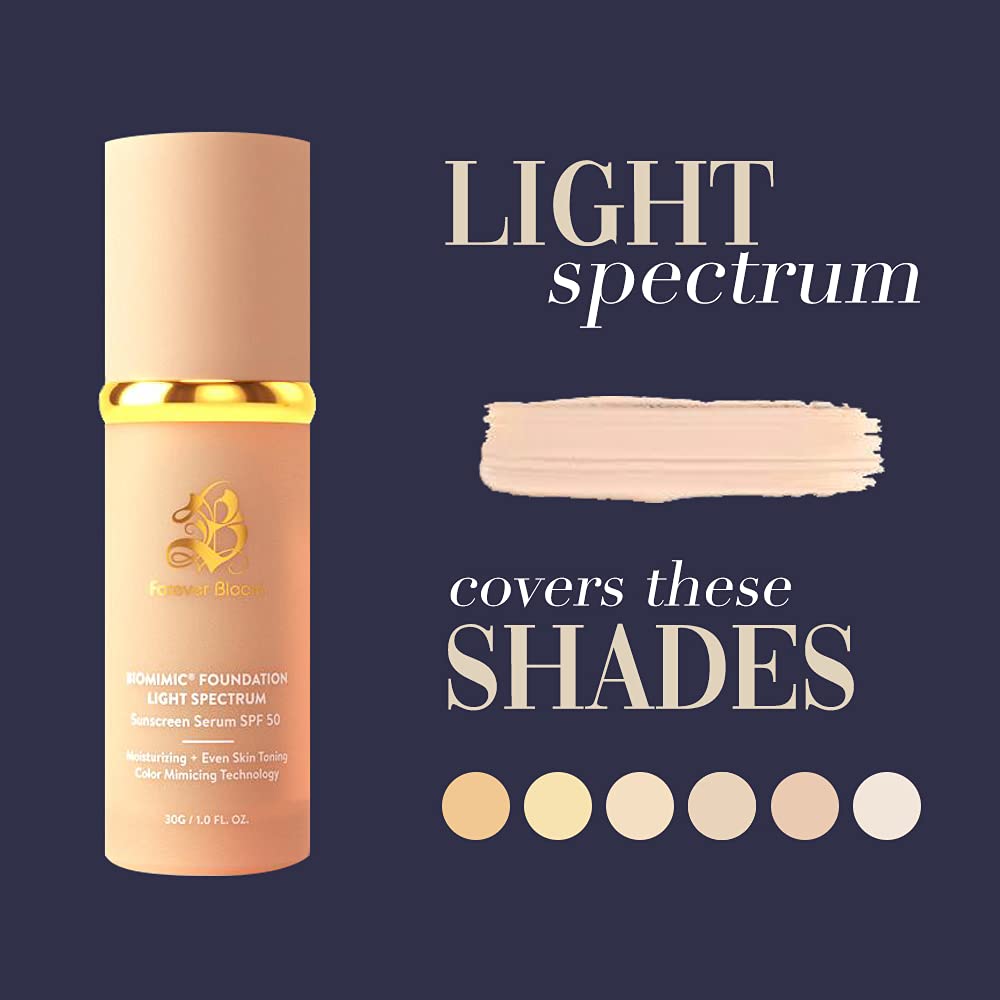 Forever Bloom arm swatch demonstrating color‑mimic blend that adapts to light skin undertones