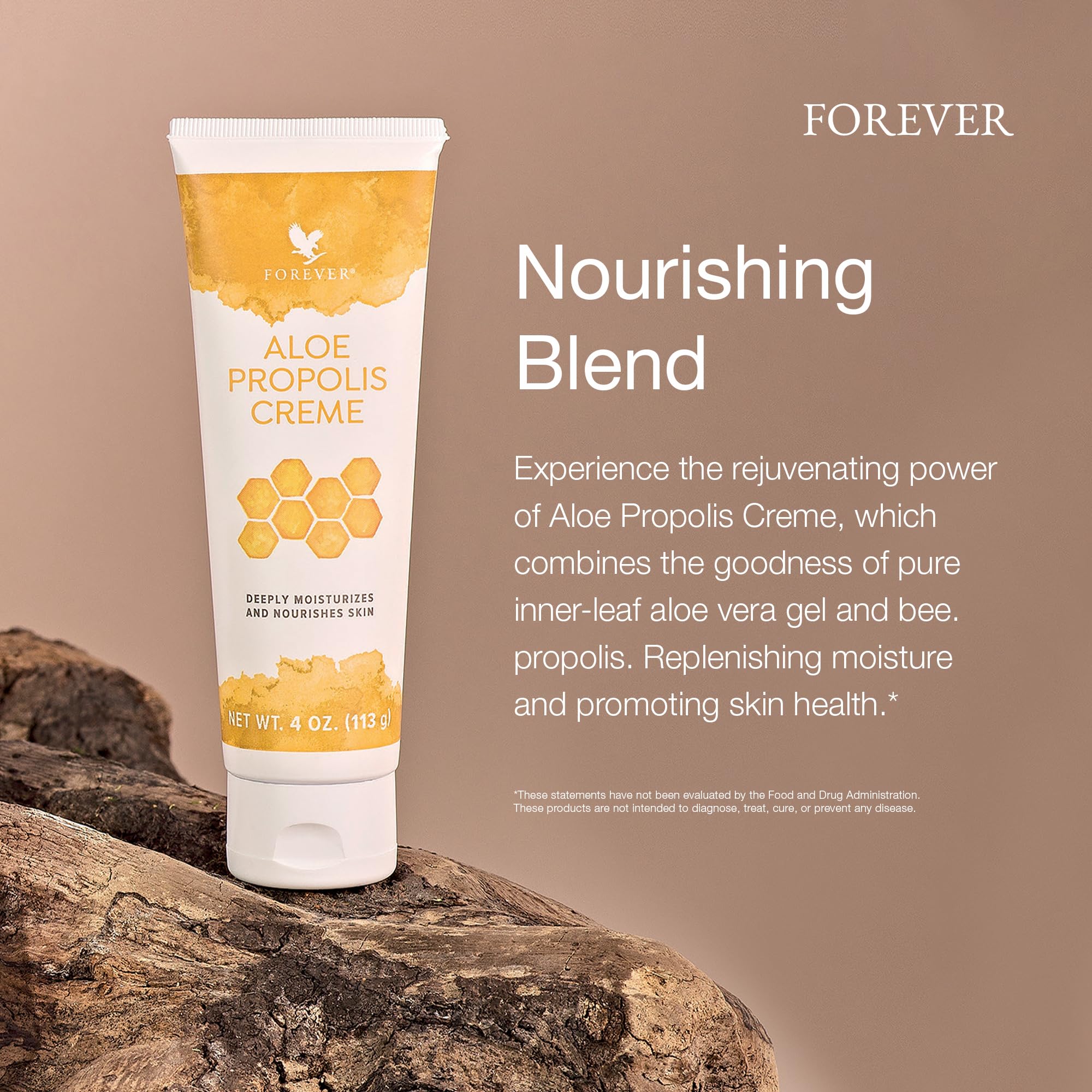 Forever Living aloe leaf and propolis ingredients highlighting natural soothing benefit