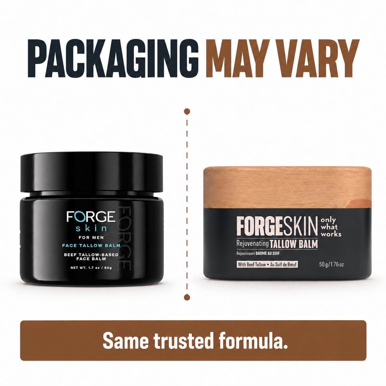 Forge Skin raw beef tallow ingredient shot showing natural sourcing benefit