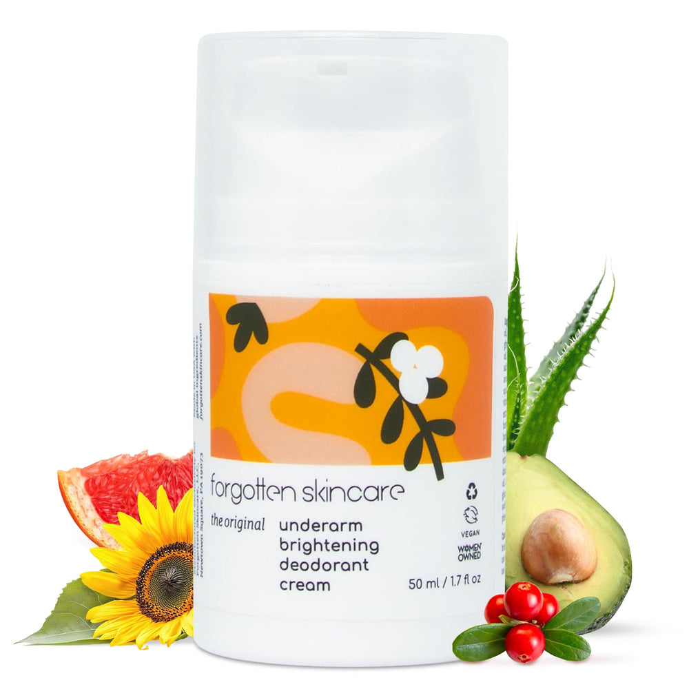 Forgotten Skincare front jar showing 50ml cream and clear labeling for easy identification
