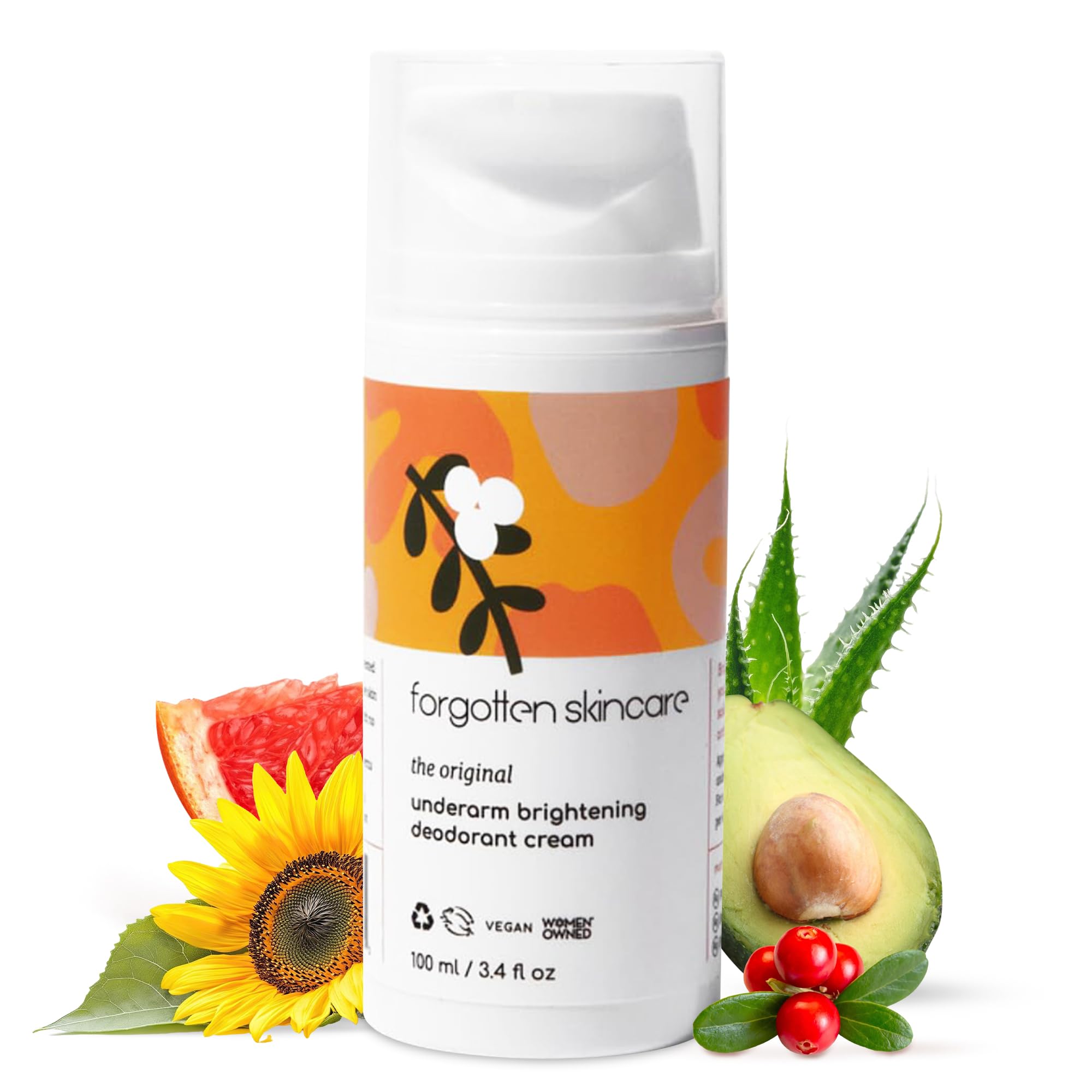 Forgotten Skincare front packaging shows 100ml tube and clear labeling benefit