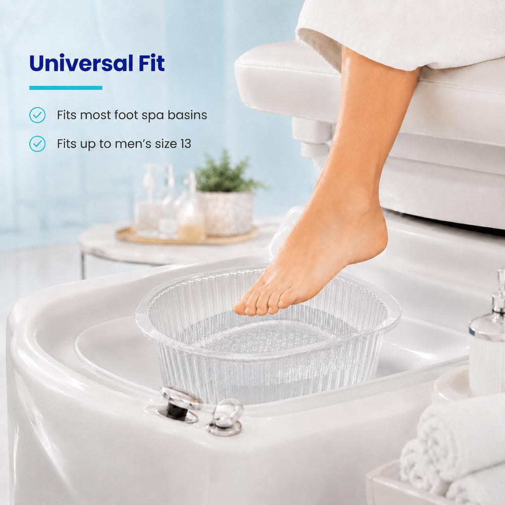 ForPro clear liner material detail showing thicker plastic for leak prevention