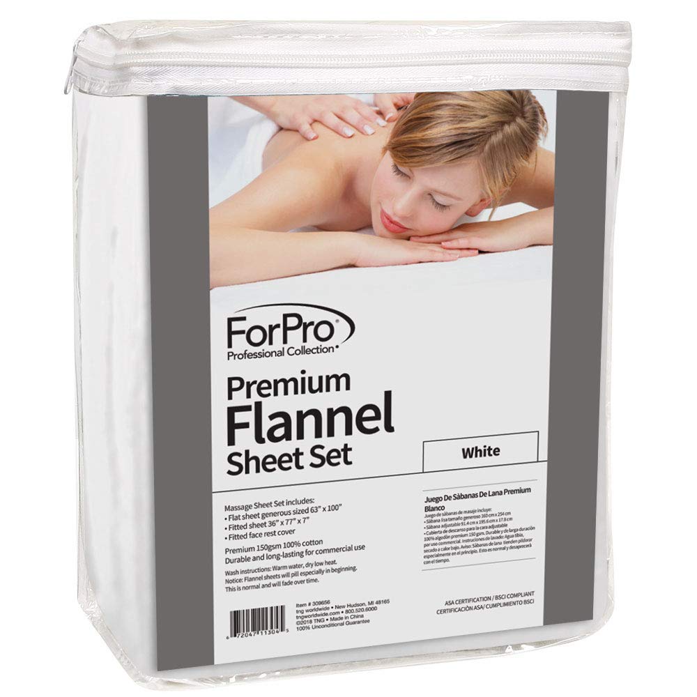 ForPro close-up of flannel texture showing soft brushed cotton for comfort