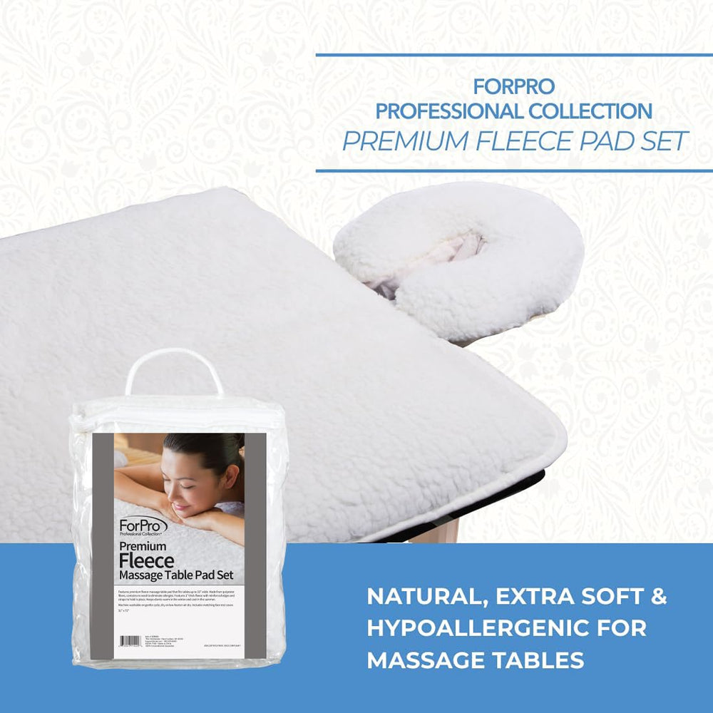 ForPro face rest cover detail highlighting secure fit and cushioned support