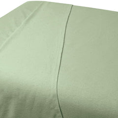 ForPro flannel sheet on massage table demonstrating protective fit and clean presentation