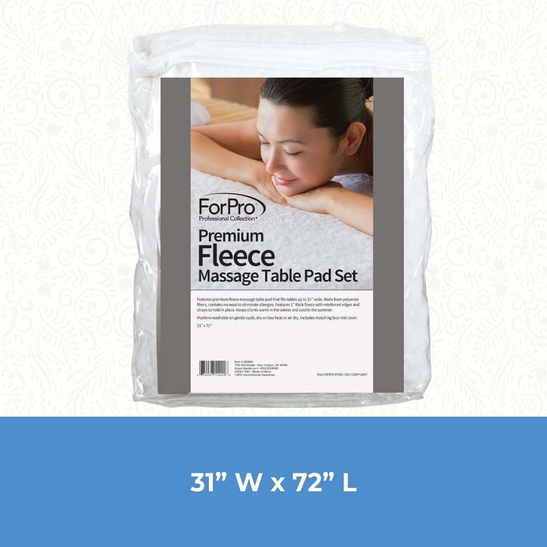 ForPro fleece pad close-up texture displaying soft hypoallergenic fibers