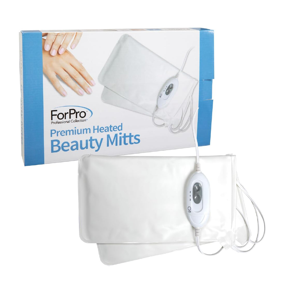 ForPro heated mitts close-up of the switch demonstrating dual temperature control
