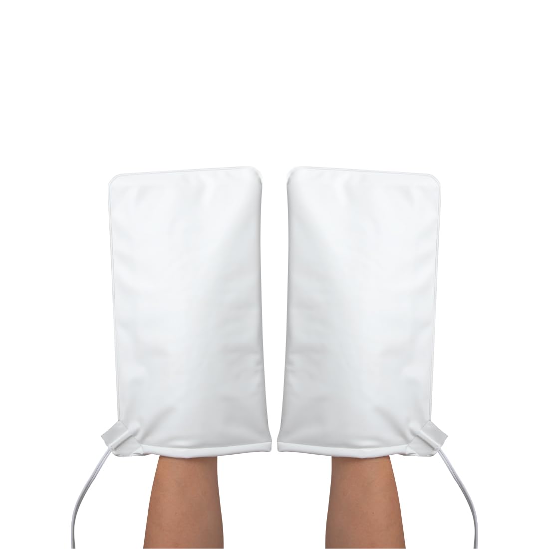 ForPro heated mitts front view showing roomy fit and clean spa-ready look