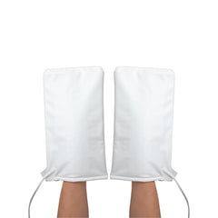 ForPro heated mitts front view showing roomy fit and clean spa-ready look