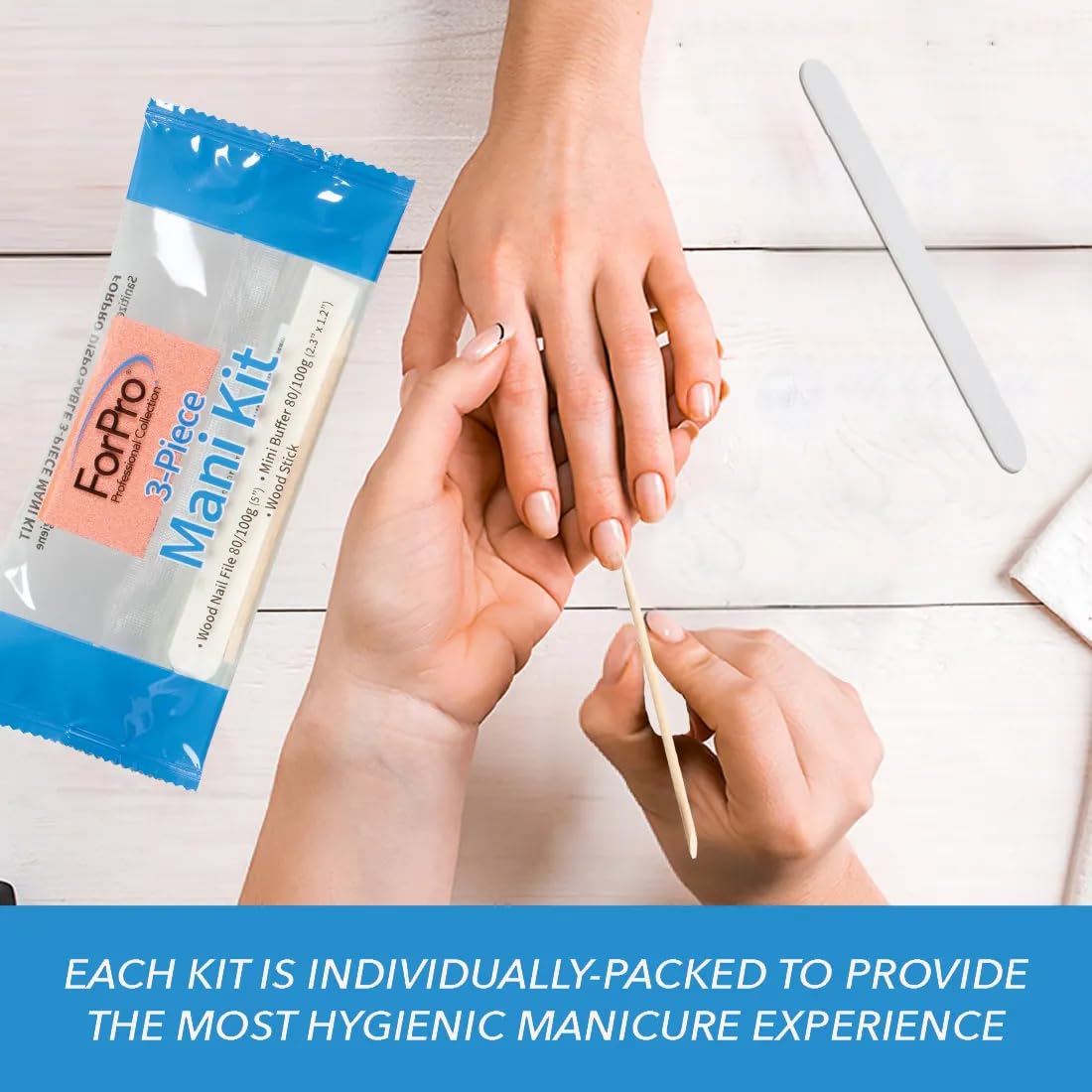 ForPro individually wrapped kits stacked to highlight hygienic single‑use convenience