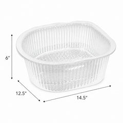 ForPro preformed liner shape top view offering universal fit up to size 13