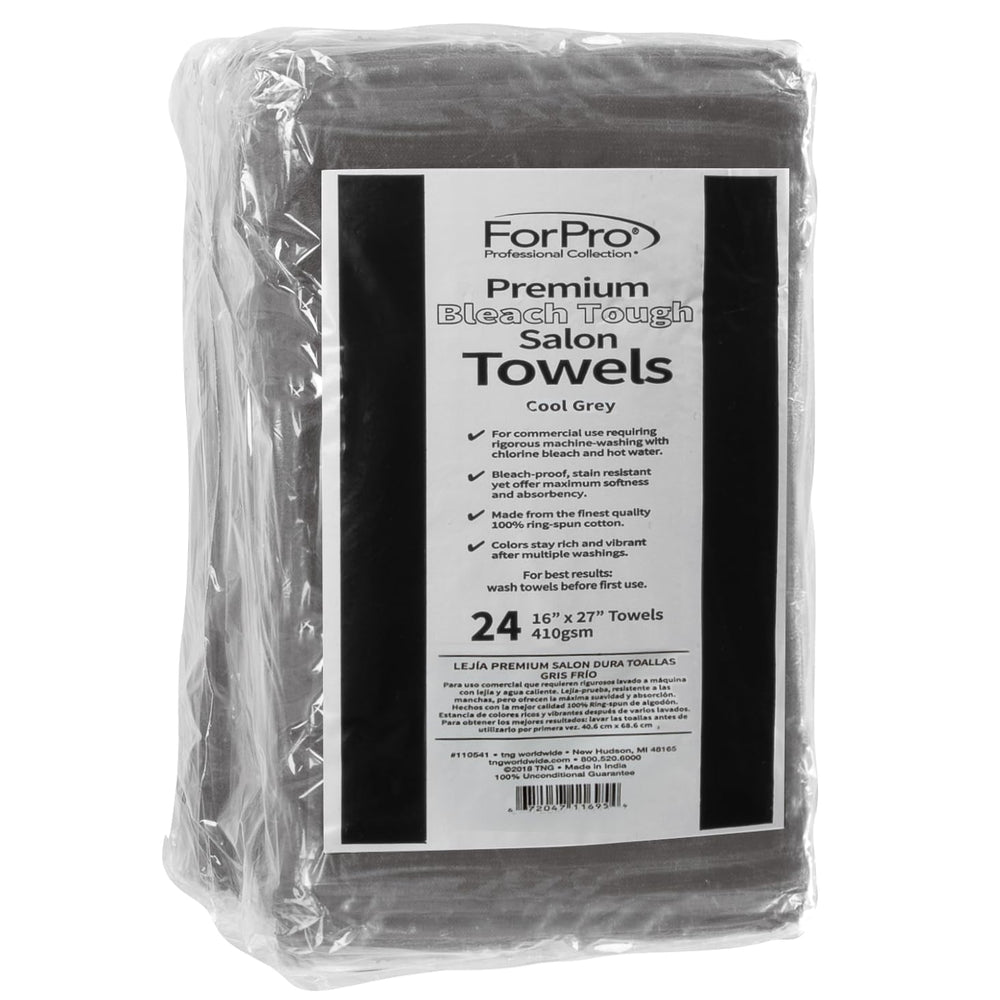 ForPro towel hem close-up reveals tight stitching and soft ring-spun cotton for longevity