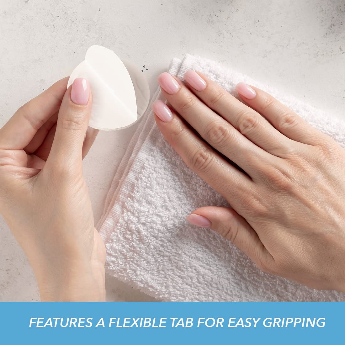 ForPro wipe in use removing polish quickly with minimal lint