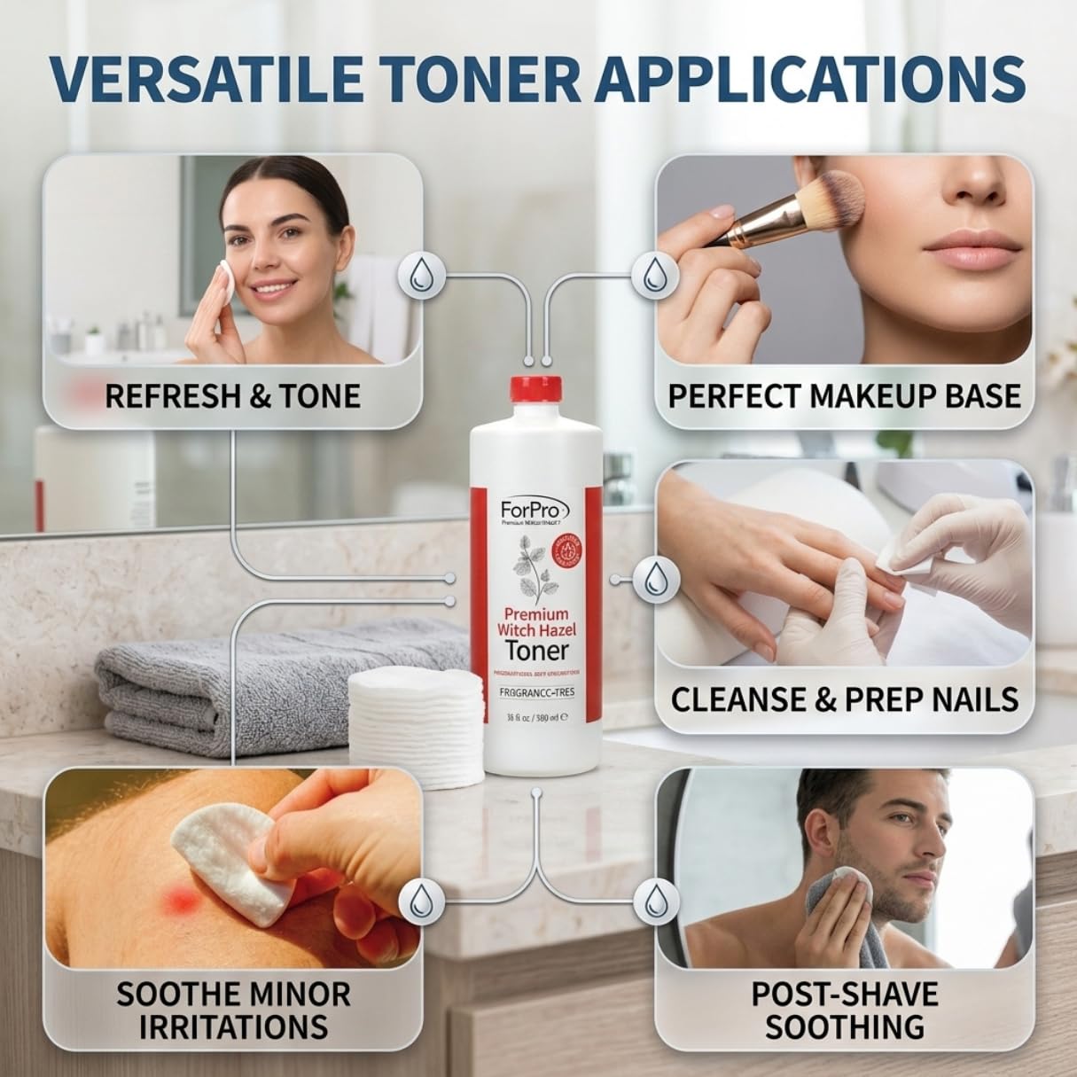 ForPro ingredients display with aloe and glycerin for hydration