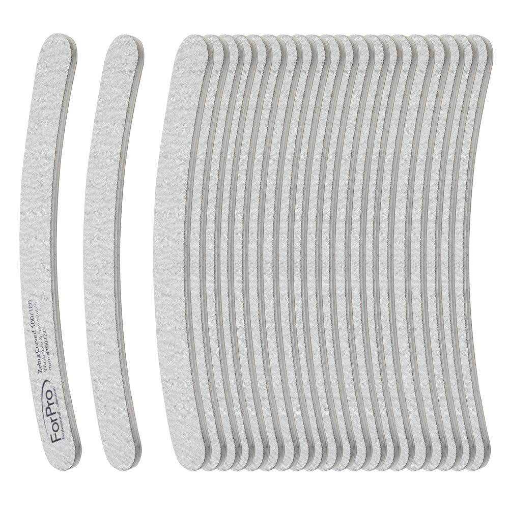ForPro Zebra close-up of 100/180 grit texture for fast shaping benefit