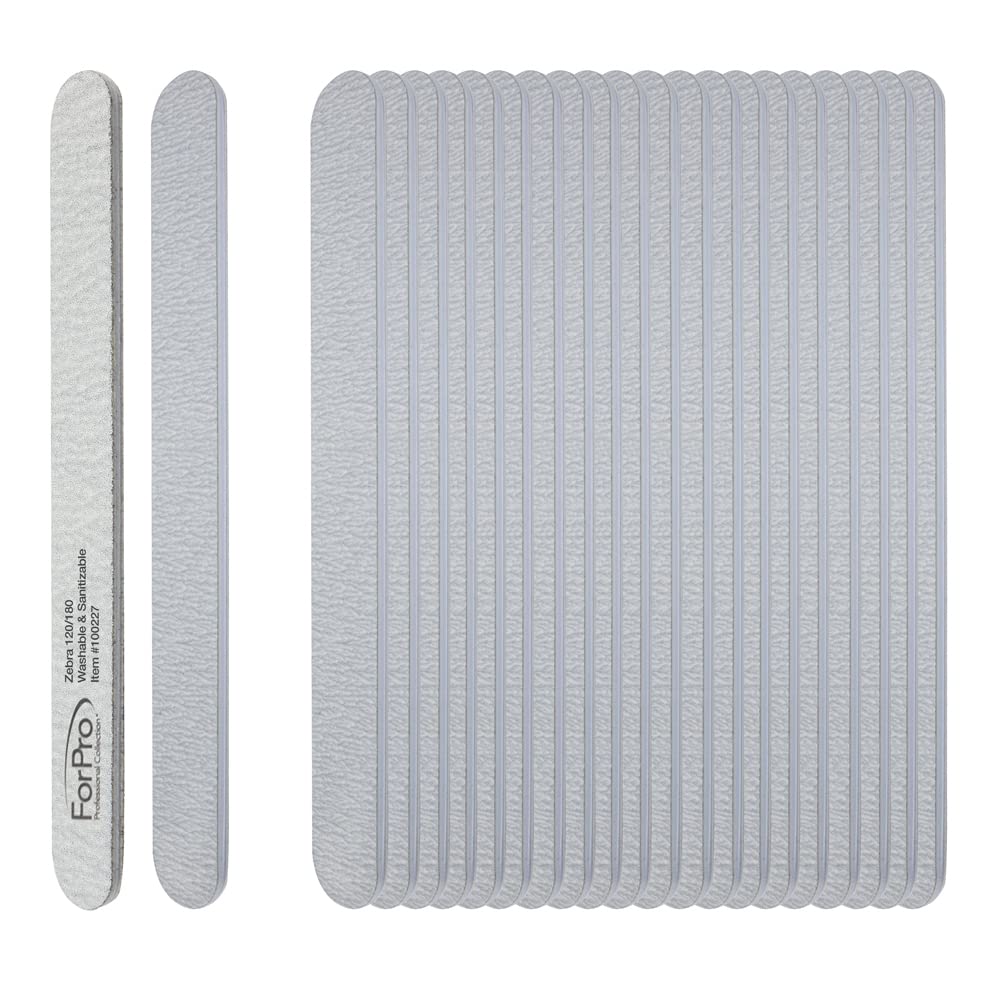 ForPro zebra close-up of 120 and 180 grit texture for fast shaping