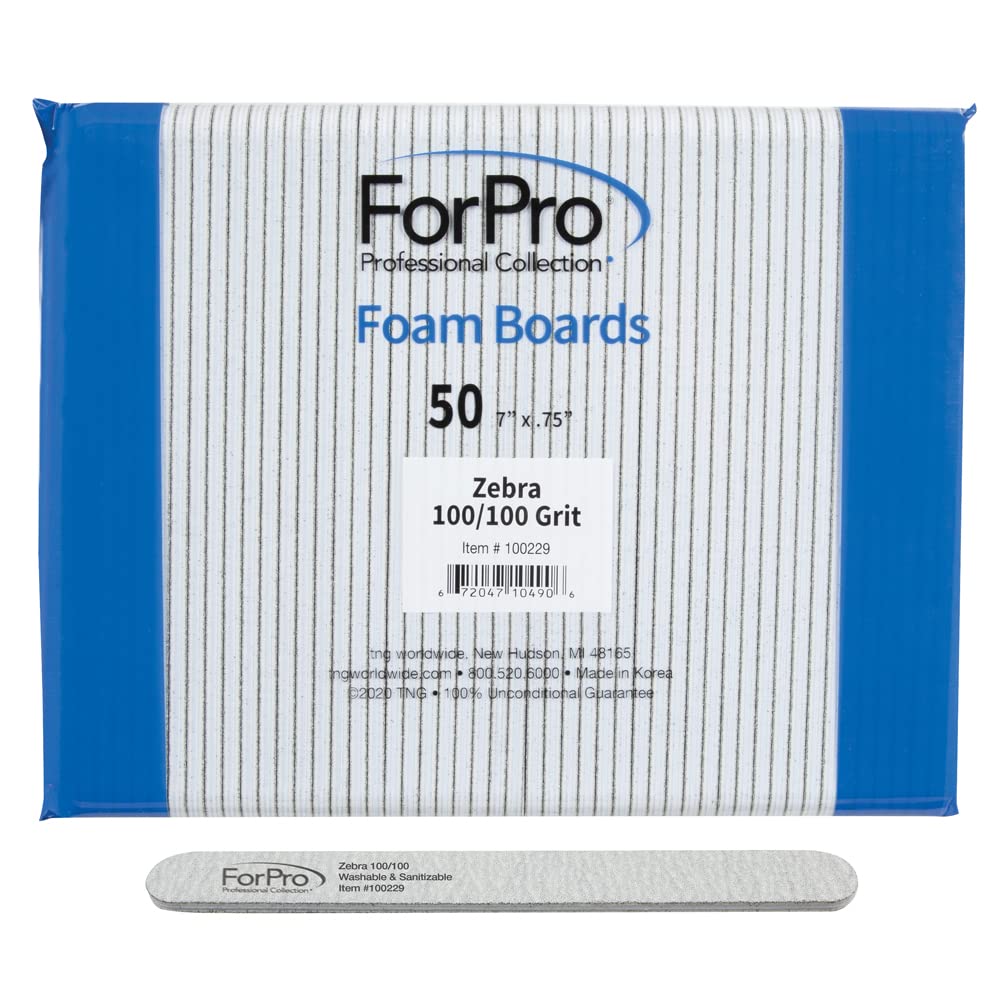ForPro zebra foam board front packaging showing 50-count and size benefits