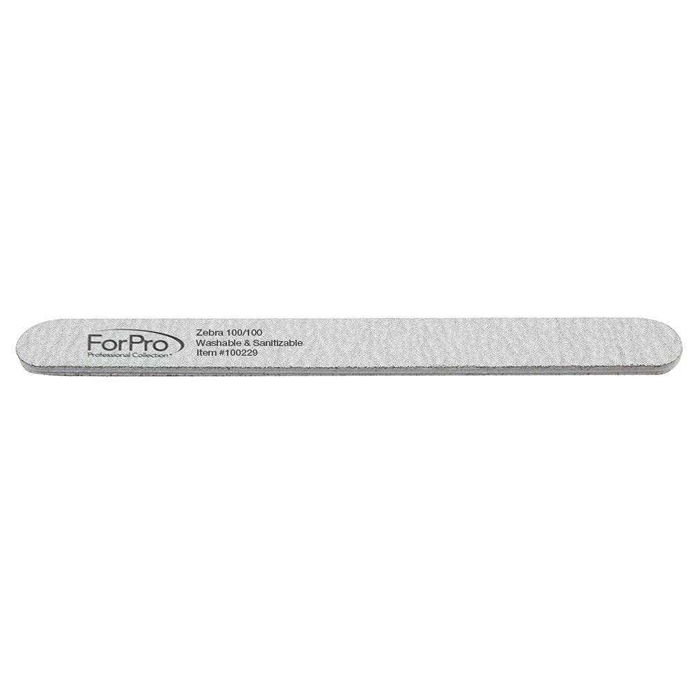 ForPro board in use filing an acrylic nail for efficient smoothing benefit