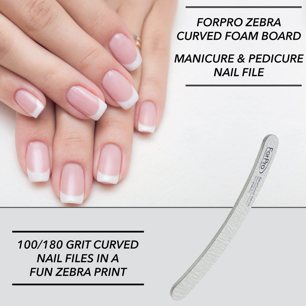 ForPro Zebra file in use during a manicure offering precise control