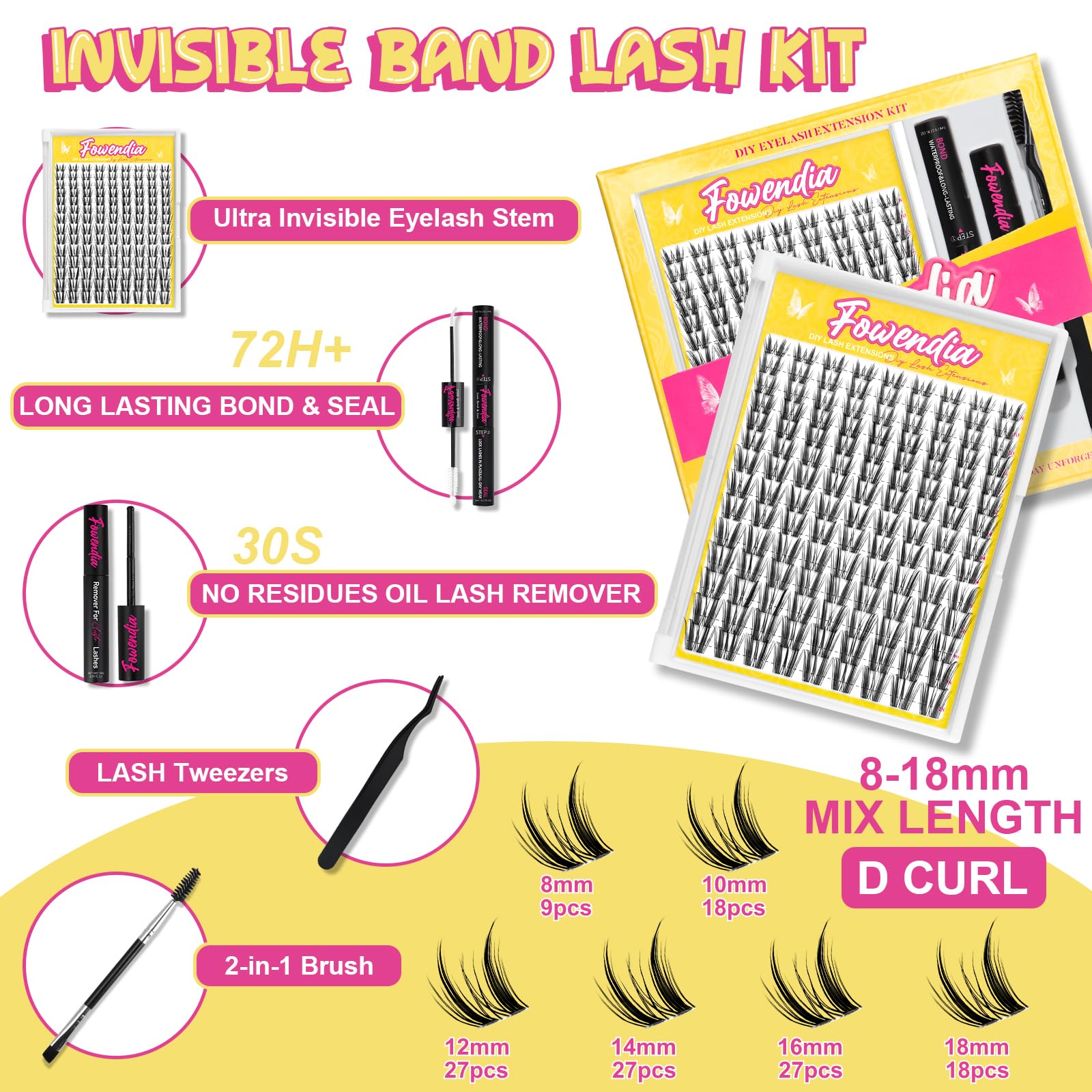 Fowendia ultra-thin black band detail for seamless eyeliner blend