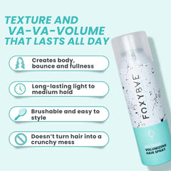 FoxyBae label detail highlighting biotin and sulfate-free benefits