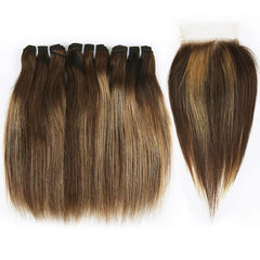FQ 4x4 lace closure detail showing transparent lace and pre-plucked hairline benefit