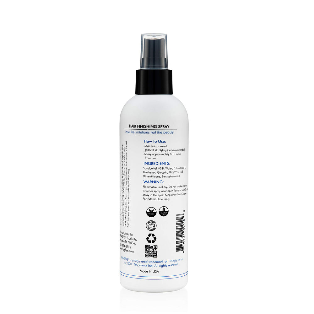 FRAGFRE ingredient label close-up emphasizing fragrance-free and hypoallergenic benefits