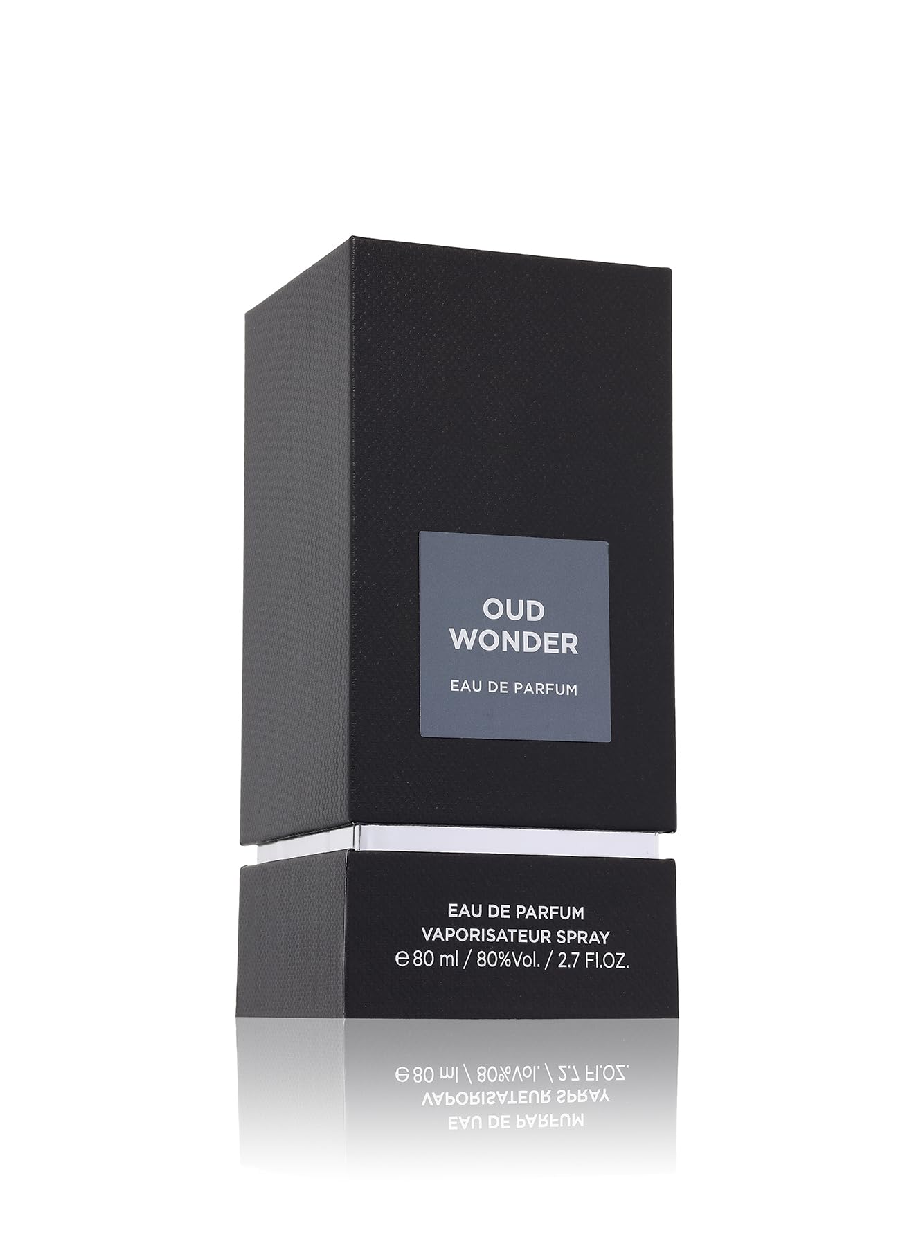 Fragrance World bottle held in hand showing true 80ml scale for gifting reassurance