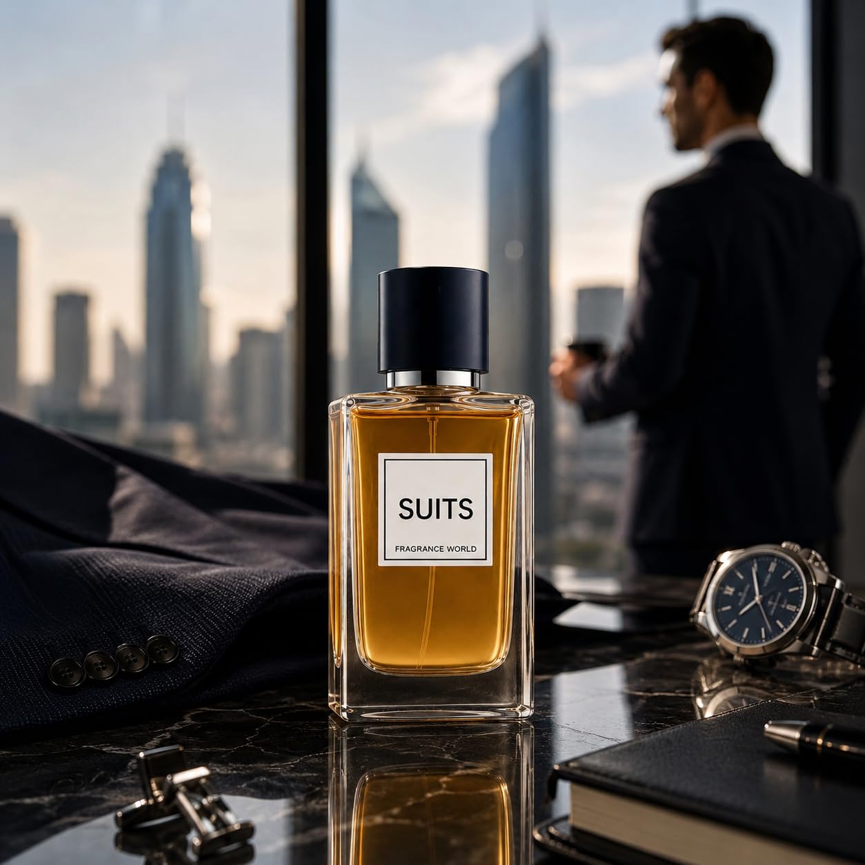Fragrance World spray mist on skin demonstrating fine dispersion and wearable projection benefit
