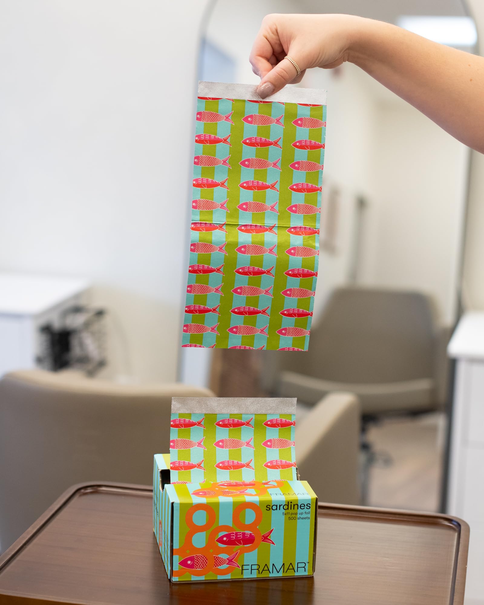 FRAMAR pre-folded edge detail showing instant handling advantage