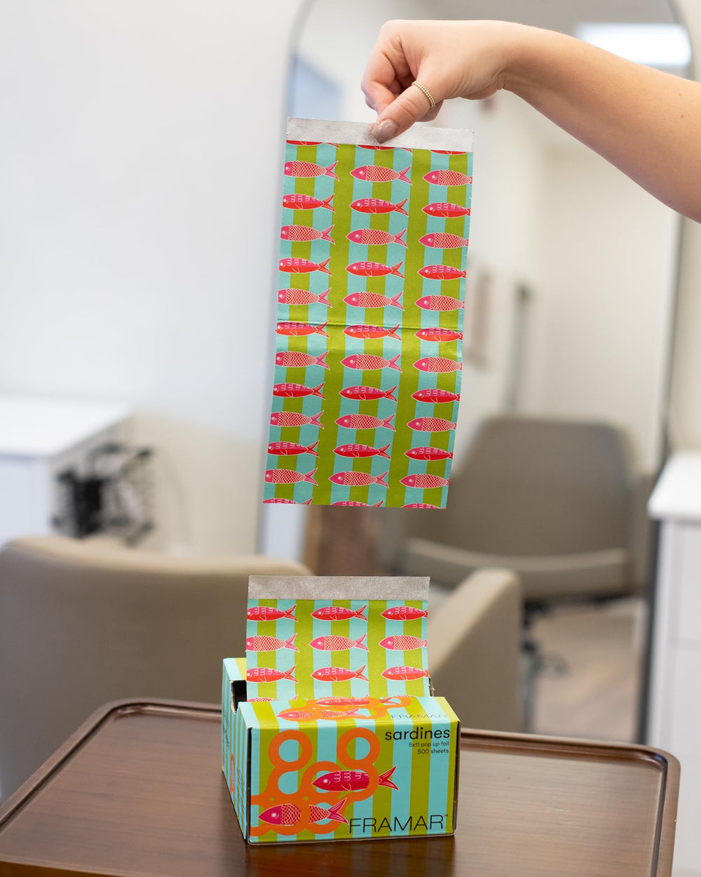 FRAMAR pre-folded edge detail showing instant handling advantage